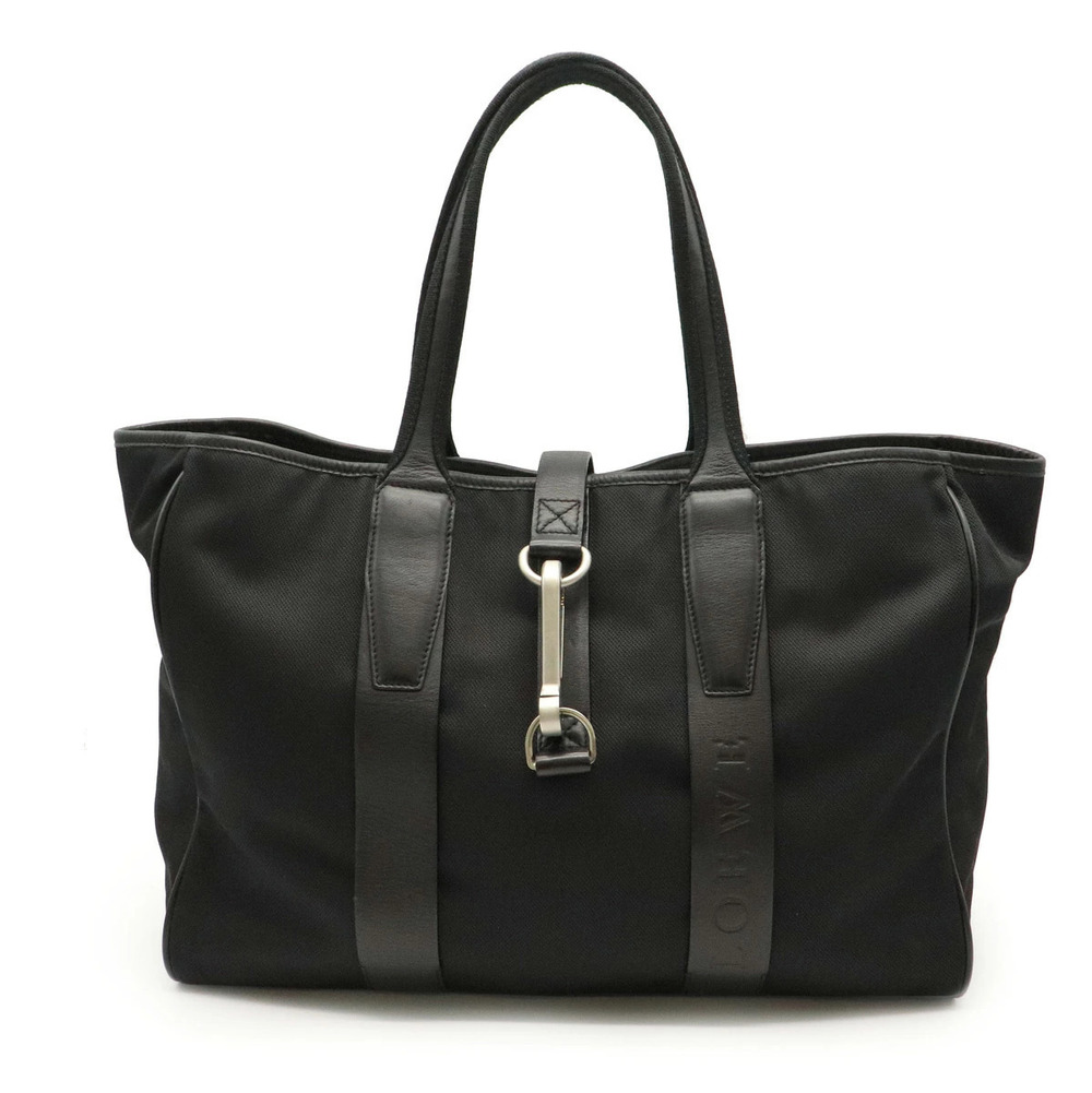 Loewe Tote Bag Shoulder Leather Black